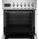 Bertazzoni PRO64L1EBIT2 fornuis geopende ovendeur met rooster en gesloten lade eronder