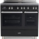 Boretti MFBI902AN inductie fornuis met dubbele oven - antraciet - Milano
