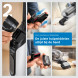 Bosch BHH4WM28 uitschuifbare zuigbuis en bedieningspaneel in hand