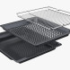 Bosch CMG7361B1 compacte oven, afneembare roosters en bakplaten in 3D-weergave