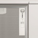 Bosch DHL555BM afzuigkap bedieningspaneel detail met Bosch-logo, schakelaar en twee snelheidsstanden