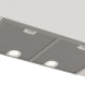 Bosch DHL755BM afzuigkap vooraanzicht met twee metalen filtergrilles en twee LED-verlichting spots