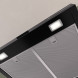 Bosch DWB65CC60 afzuigkap detail bovenkant met filtergaas, LED-spots en merk-logo