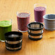 Bosch MESM731M slow juicer volledige set met twee sapbakken en filterzeefsets in overzicht