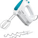 Bosch MFQ2210D handmixer 375W vooraanzicht met klopper en deeghaken getoond