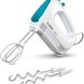 Bosch MFQ2210D handmixer zijkant met meegeleverde deeghaken en klopper