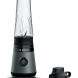 Bosch MMB2111S blender frontaanzicht met glazen mengbeker en zwart-grijs motorhuis met bedieningsknop
