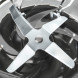 Bosch MMB6141S mengmes detailopname toont vier messen met metalen neus en kunststof bladen
