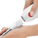 Bosch MSM64110 staafmixer verwisselbare mengvoet uit motorkop op witte achtergrond