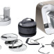 Bosch MUM5XW10 keukenmachine met accessoires en verpakking in overzicht