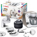 Bosch MUM5XW10 keukenmachine met verpakking, accessoires en roestvrijstalen mengkom