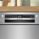 Bosch SMU4ECS28E bedieningspaneel detail met programma's, digitaal display en Start knop