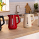 Bosch TWK1M123 waterkoker in vier kleuren (zwart, rood, beige, wit) in keukenrij
