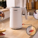 Bosch TWK2M161 waterkoker in keuken met gebruiksdetails uitgelicht in cirkels