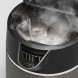 Bosch TWK5P475 waterkoker geopend met kokend water en stoomafgifte binnenkant