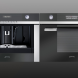 De Smeg CMSC45NE kan perfect gecombineerd worden met bijpassende apparaten van SMEG