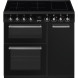 SMEG CX93IMBL inductie fornuis zwart 90 cm breed frontaanzicht