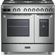 Elba EBS 965T MXX gas fornuis - rvs - dubbele oven