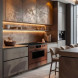 Elementi di Cucina IM9034-CCH-MZ-B fornuis met afzuiging - 90 cm breed