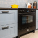 Elementi di Cucina IM9034-ZW-B fornuis met afzuiging - 90 cm breed