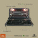Elementi di Cucina EC9036-SCS-IX-B inductie sand clay stone fornuis