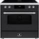 Elementi di Cucina IC9034-BSH-IX-S inductie black steel hammer fornuis