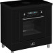 Elementi di Cucina IK9024-ZW inductie fornuis met afzuiging en magnetron - zwart