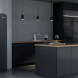 Etna AKV578ZWA side-by-side koelkast - blacksteel 