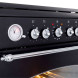 Etna FG860ZT gas fornuis - mat-zwart - nostalgisch / klassiek