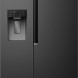 ETNA AKV5178IZWA side-by-side koelkast vooraanzicht met ijs- en waterdispenser