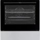 ETNA FI660RVS vrijstaand fornuis vooraanzicht met gesloten oven en bedieningspaneel met knoppen en display