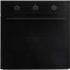 Exquisit EBE60-2 oven, bedieningspaneel met drie draaiknopen en symbolen voor temperatuur en functies