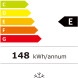 Exquisit GB05-040EB energielabel E-klasse 148 kWh jaarlijks 33 liter vriesvak