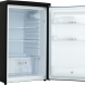 Exquisit KS16-V-040EB koelkast met beide deuren geopend, interieur met lege schappen