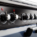 CLASSIC DELUXE 90 GAS CHARCOAL BLACK fornuis - 90 cm breed