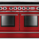 Falcon CONTINENTAL 1092 INDUCTIE CHERRY RED fornuis - 110 cm breed