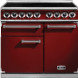 Falcon DELUXE 1000 INDUCTIE CHERRY RED fornuis - 100 cm breed