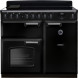Falcon Classic Deluxe 2026 100 Inductie fornuis, vooraanzicht met inductiekookplaat, bedieningspanelen en twee ovens
