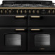 Falcon CLDLB110DFPCBL/AB_E1 fornuis vooraanzicht met gasplaat en twee ovens