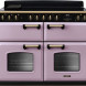 Falcon CLDLO110DFPGBL/AB_E1 paars model met gouden handgrepen vooraanzicht