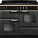 Falcon CLDLO110DFPSLT/AB_E1 dubbel fornuis vooraanzicht met gaskookplaat en twee ovens
