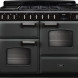 Falcon Classic fornuis grafiet met dubbele ovens, gesloten deuren, vooraanzicht