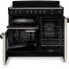 Falcon CLDL90EIPHTH/CM gasfornuis, vooraanzicht met geopende ovens en grill