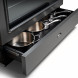 Falcon CLAS90FXDFMG/B gaskookfornuis onderlade voor pannenopslag geopend