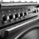 Falcon Classic 90 FXDFSB bedieningspaneel met gasbrander knoppen en digitaal display detail