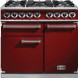 Falcon Deluxe 1000 Gas in donkerrood kleur vooraanzicht