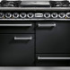 Falcon Deluxe 1092 Gas Cream fornuis, vooraanzicht met gaspitten, griddle en ovens