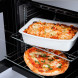 Falcon Infusion 90 Inductie 2026 fornuis, oven interieur met bakplaat en pizzagerecht op rek