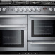Falcon Nexus 110 Gas fornuis grijs metallic, vooraanzicht