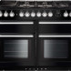 Falcon Nexus SE 110 Gas fornuis, vooraanzicht met gasplaat, bedieningsknppen en twee ovens gesloten